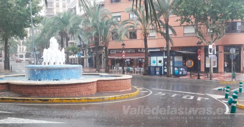 Lluvia Aspe Imagen archivo