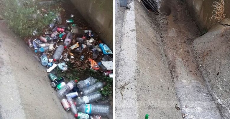 Limpieza urbana en Elda tras la gota fría