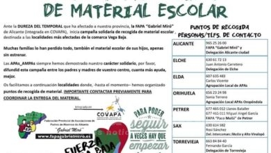 Campaña de recogida de material escolar