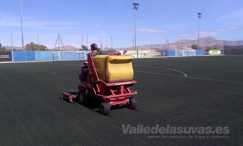 Arreglos en los campos de fútbol