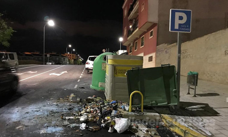 Contenedor quemado Aspe