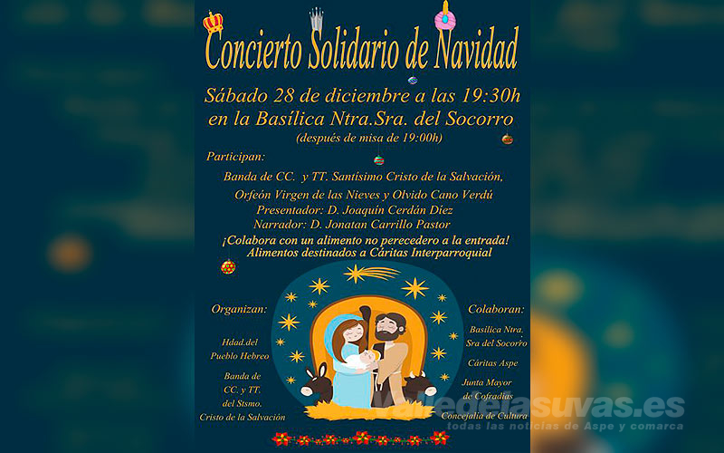 Cartel concierto solidario Navidad
