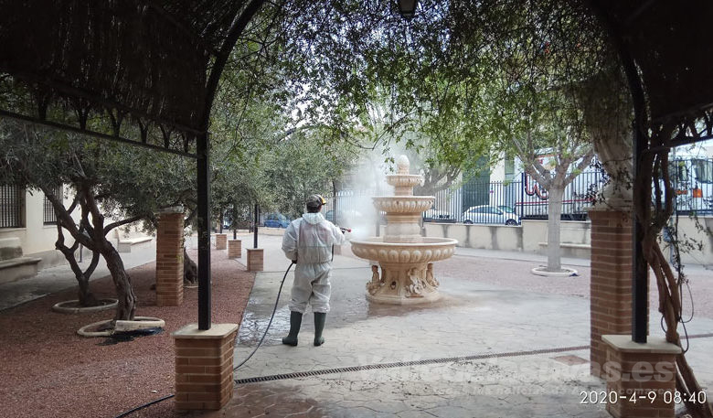 Desinfección Aspe coronavirus