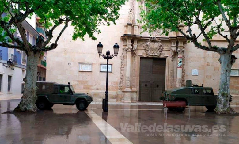 Tanques en Aspe en tiempo de pandemia