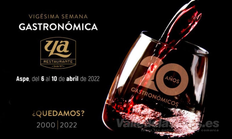 XX Semana Gastronómica del Restaurante Ya
