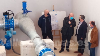 Visita de Antonio Puerto al fin de las obras del margen derecho del trasvase Júcar-Vinalopó