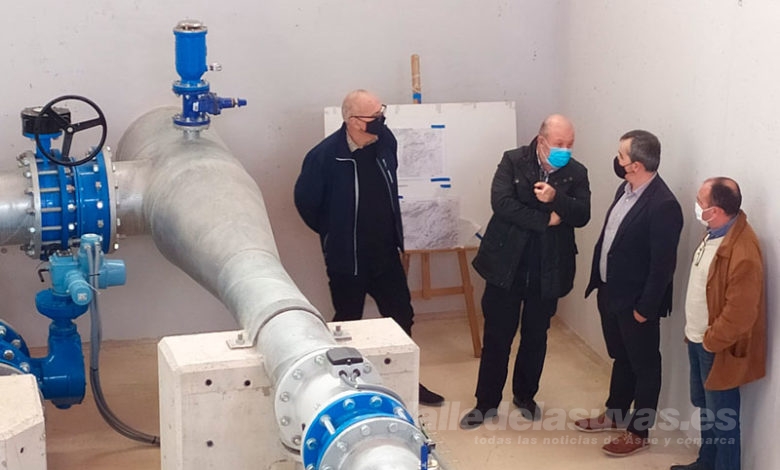 Visita de Antonio Puerto al fin de las obras del margen derecho del trasvase Júcar-Vinalopó