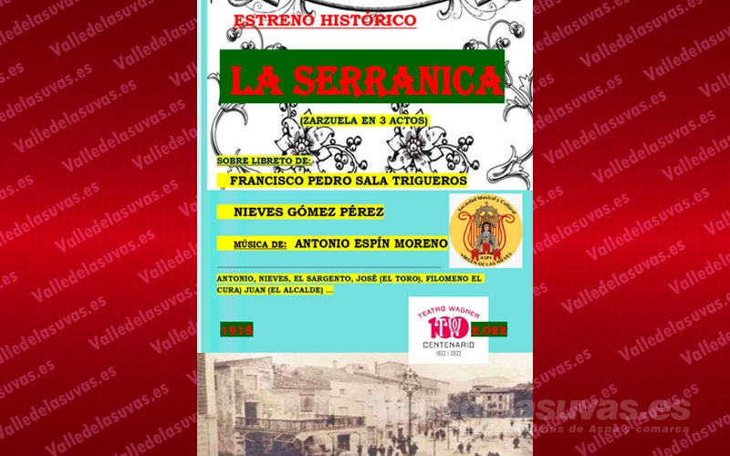 Cartel de la Zarzuela "La Serranica"